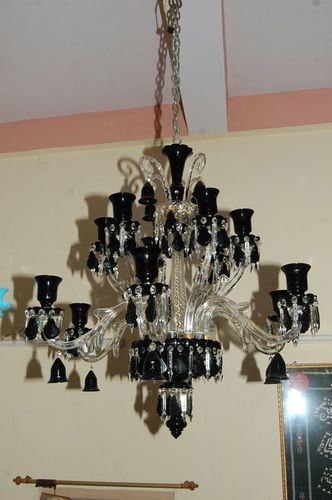 Black And Transparent Chandeliers