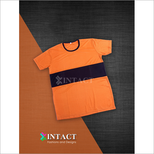 Mens Round Neck Fancy T-Shirt