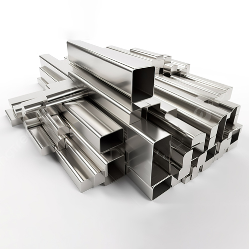 Aluminium Square Bar - Color: Silver