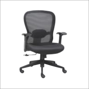 Workstation Chair - Ergonomic Design, Adjustable Height & Lumbar Support, Durable Fabric Upholstery, Sleek Modern Aesthetic, Available in Charcoal Gray