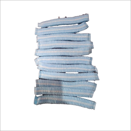 Blue White Surgical Bouffant Cap