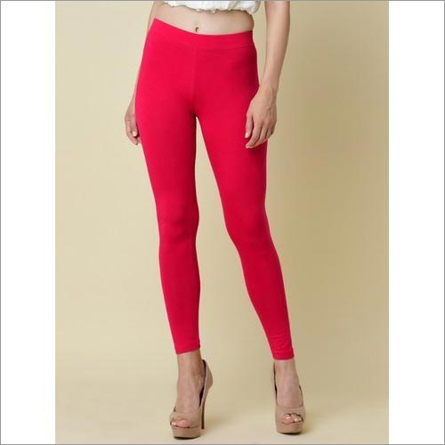 Ladies Ankle Cotton Leggings - Cotton Material, Various Sizes | Casual Dress Type, Plain Pattern, Perfect for Summer Looks