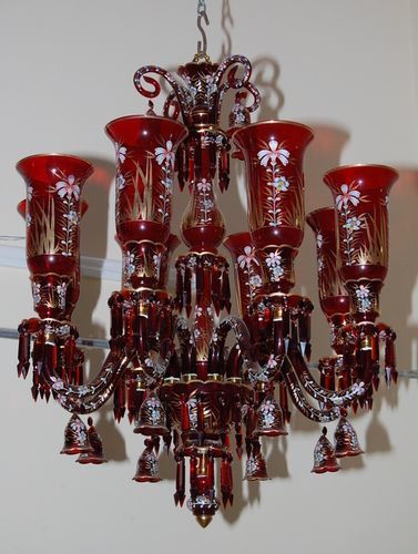 Red Chandeliers