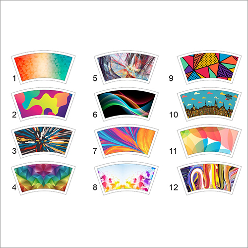 Colored Paper Cup Blank - Printed Multicolor Paper, As Per Requirement Kilograms (kg) | Durable Material Ideal for Customization
