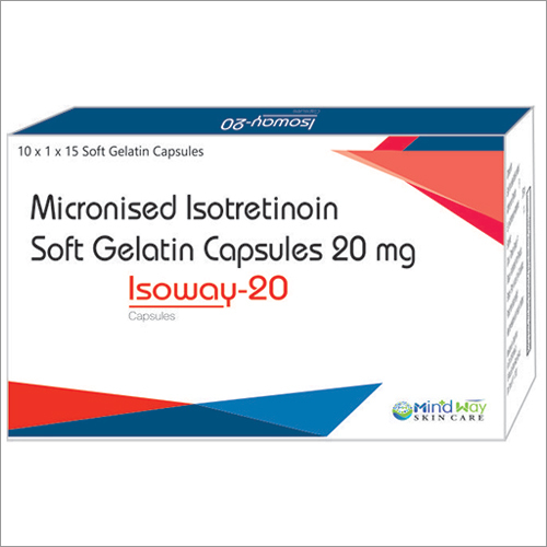 20 mg Micronised Isotrerinoin Soft Gelatin Capsules