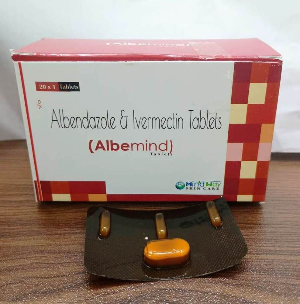 Albendazole and Ivermectin Tablets - 20x1 Pack Format | General Medicines in Easy-to-Swallow Tablets for Versatile Health Solutions