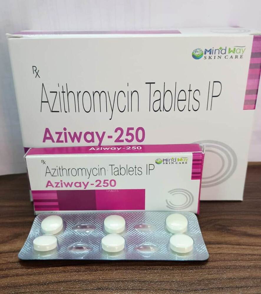 Azithromycin Tablets - 250 mg, 10*1*6 Pack Size | General Medicines, Effective Against Bacterial Infections