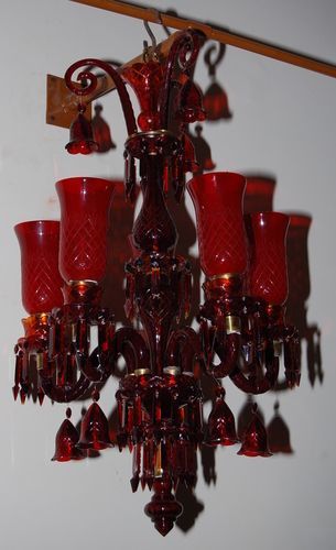 Red Chandeliers
