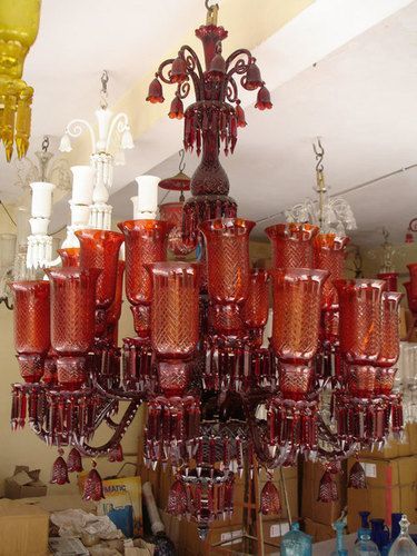 Red Chandeliers