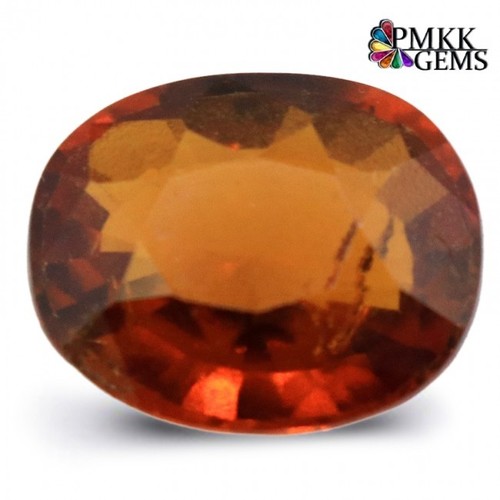 Natural Hessonite - Oval Cut, 5.51 Carats Brown Gemstone | Enhances Mental Clarity, Cures Skin Issues, Supports Public Relations