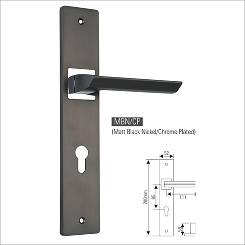 Matt Black Nickel Or Chrome Plated Door Handle By DATTA KRUPA TREADING COMPANY