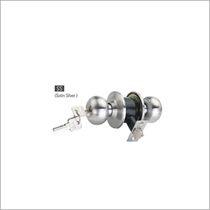 SS Satin Silver Round Door Lock