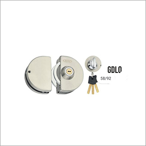 SS Satin Silver Semi Circle Glass Door Lock