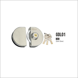 SS Satin Silver Glass Sliding Door Lock