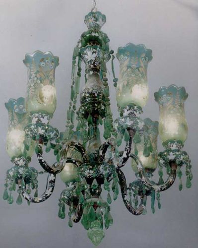 Green Chandeliers