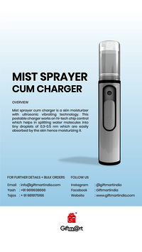 Nano Mist Sprayer With Power Bank
