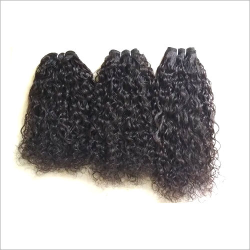 Natural Black Color Raw Virgin Curly Human Hair