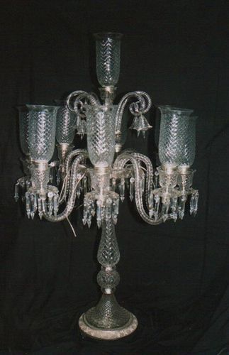 Silver Pedestal Lamp