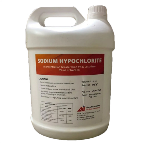 5 Ltr Sodium Hypochlorite By KEPGEM HEALTHCARE PRIVATE LIMITED