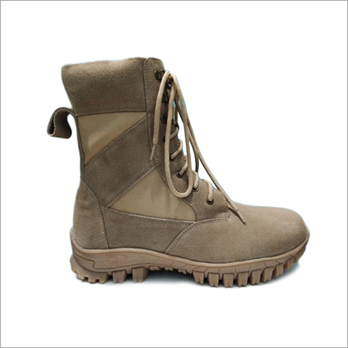 Grey Leather Jungle Boot