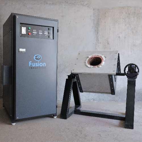 Induction Melting Furnace - High-Performance Gold, Copper, Silver & Brass Alloy Melting | Efficient Energy Use, User-Friendly Controls