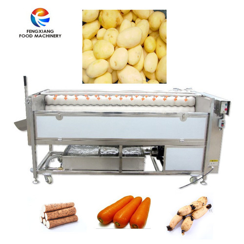 High Pressure Spray Potato Washing Polishing Machine