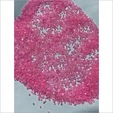 Transparent Pink Cut Dana Glass Beads