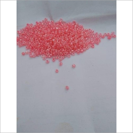 Pink Transparent Glass Beads