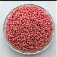 Opaque Pink Glass Beads