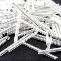 White Bugle Glass Beads