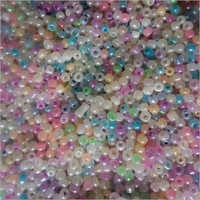 Light Multicolour Round Glass Beads