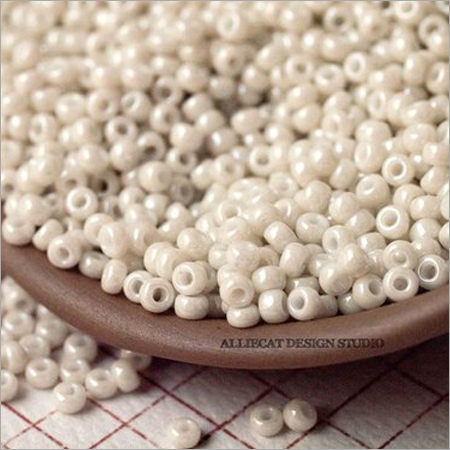 Luster Cream Glass Seed Beads