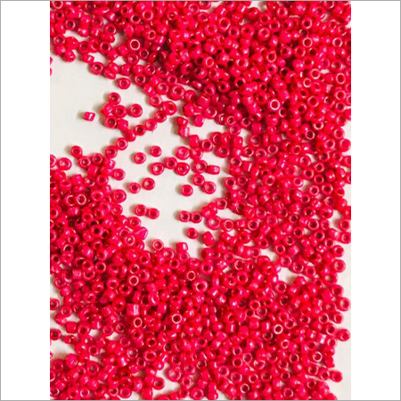 Opaque Red Round Glass Seed Beads