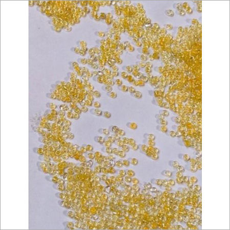 Transparent Yellow Round Glass Seed Beads