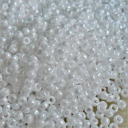 White Luster Glass Seed Beads