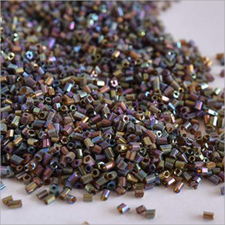 Rainbow Brown Cutdana Glass Beads