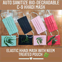 Auto Sanitize Bio Degradable C-9 Khadi Mask
