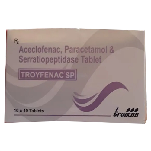 Aceclofenac PAracetamol & Serratiopeptidase Tablet