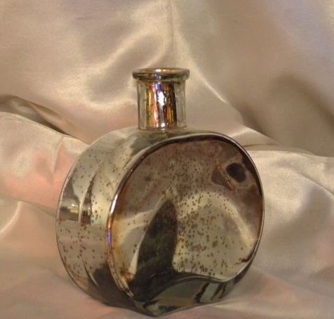 Golden Glass Silver Decanter