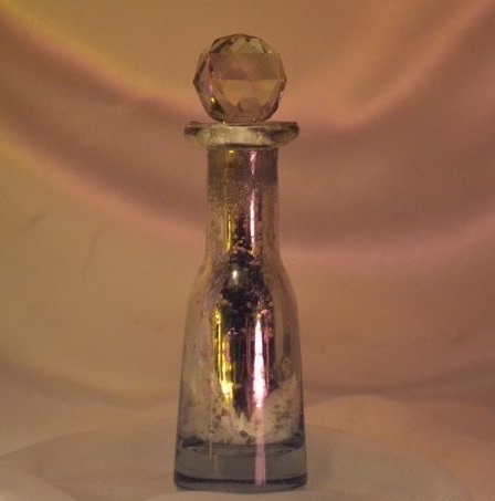 Silver Glass Perfume Bottle Small To Large Size