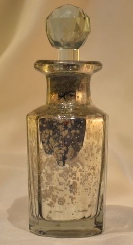 Silver Perfume Bottle & Decanter Material: Glass