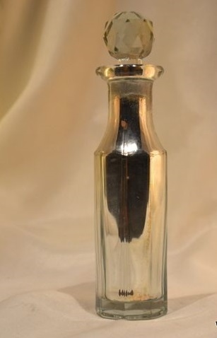 Golden Silver Glass Perfume Bottle & Decanter