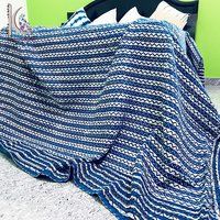 Zig-zag Pattern Kantha Bedspread Eco-friendly Bed Cover