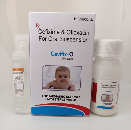 Cefixime 50 mg. +  Ofloxacin 50 mg. Oral  Suspension      30ML With  SWFR