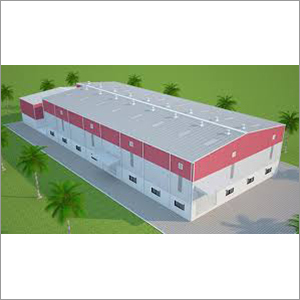 Industrial PEB Structure - Steel Material, Any Color, Steel Roof | Ideal for Office, Warehouse, Workshop Use