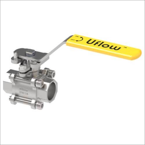 3 પીસ Screw End and Socket Weld Handle Type Ball Valve