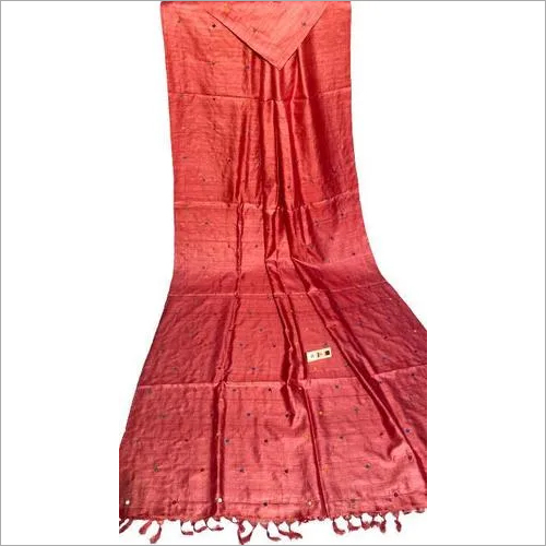 Pure desi tussar silk sarees , with real glass stiched by hand on 1 mtrs pallu .