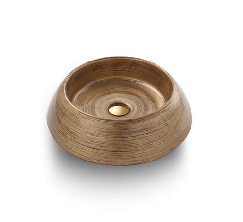Decorative Round Shape Golden Basin