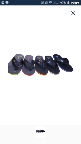 Mens Adidas Black Slippers