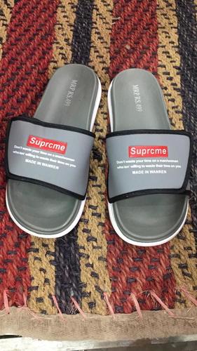 Mens Supreme Grey Sports Slippers